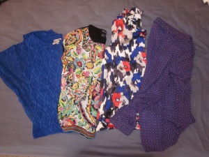Colorful blouses